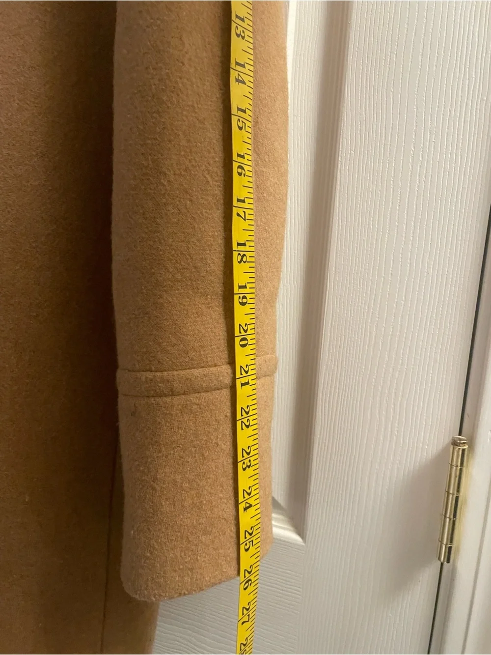 J. Crew Camel Trench Coat with Stand Collar